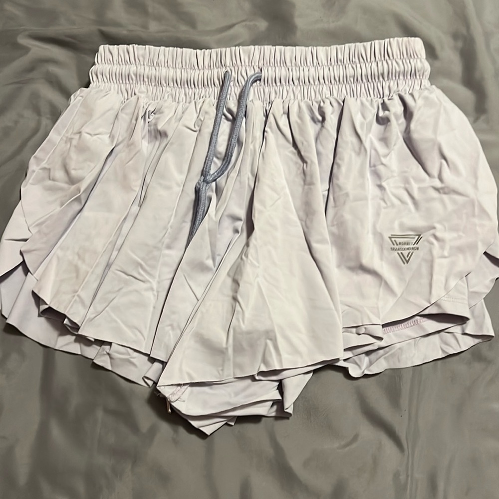 Purple butterfly shorts
